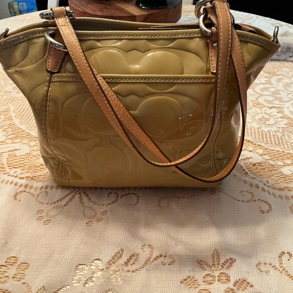 Coach Yellow Handbag F14729 - Picture 2 of 12